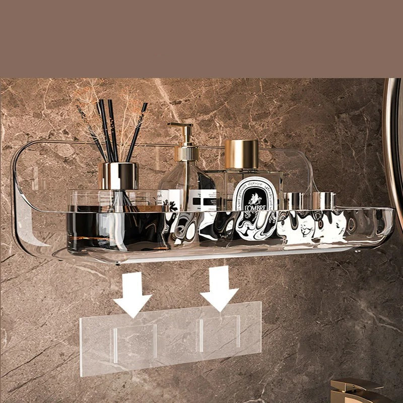 Adhesive Bathroom Storage Shelf for Easy Setup