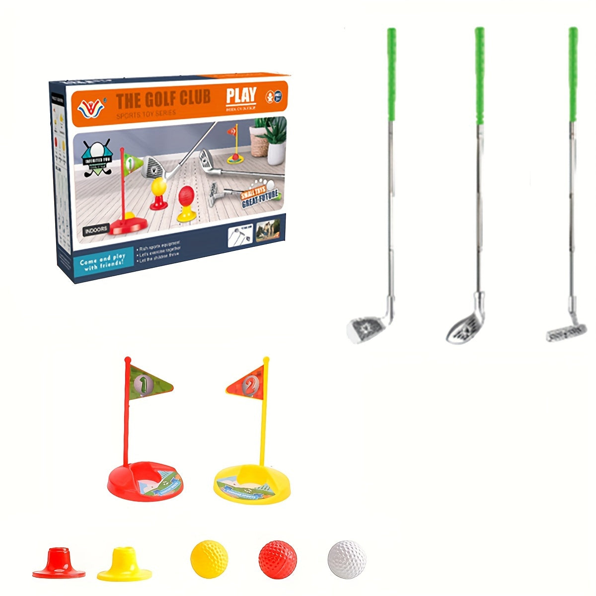 Junior Golf Adventure Set with Customizable Clubs & Targets