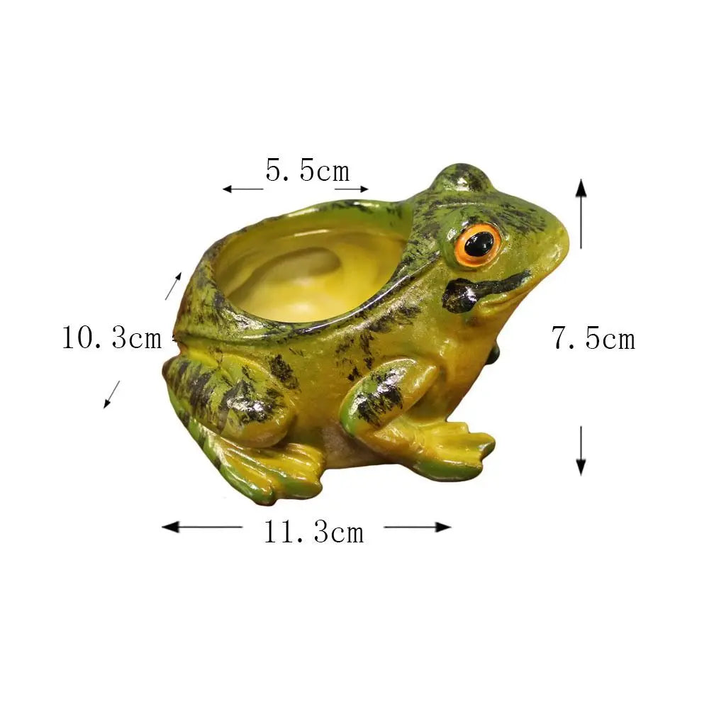 Adorable Plant Pot with Breathing Feature - Frog Design