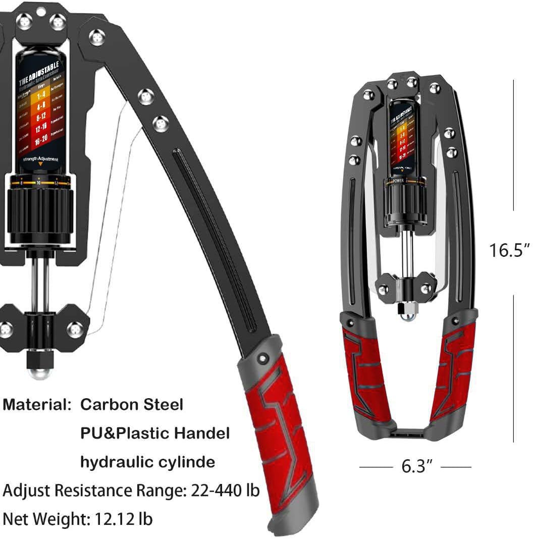 Customizable Hydraulic Arm Exerciser | 10-200 kg Resistance for Enhanced Strength