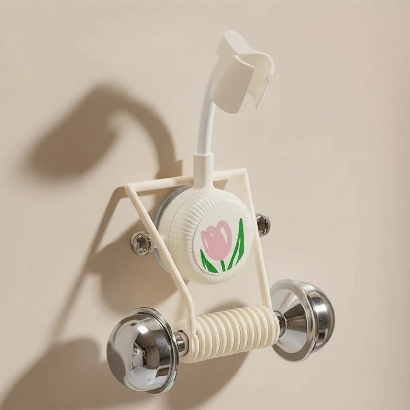 Adjustable Wall-Mounted Shower Head Support System