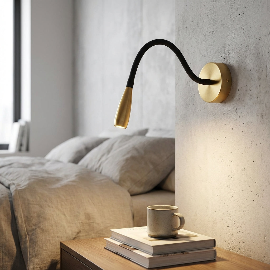Versatile Wall-Mounted LED Light with Adjustable Arm