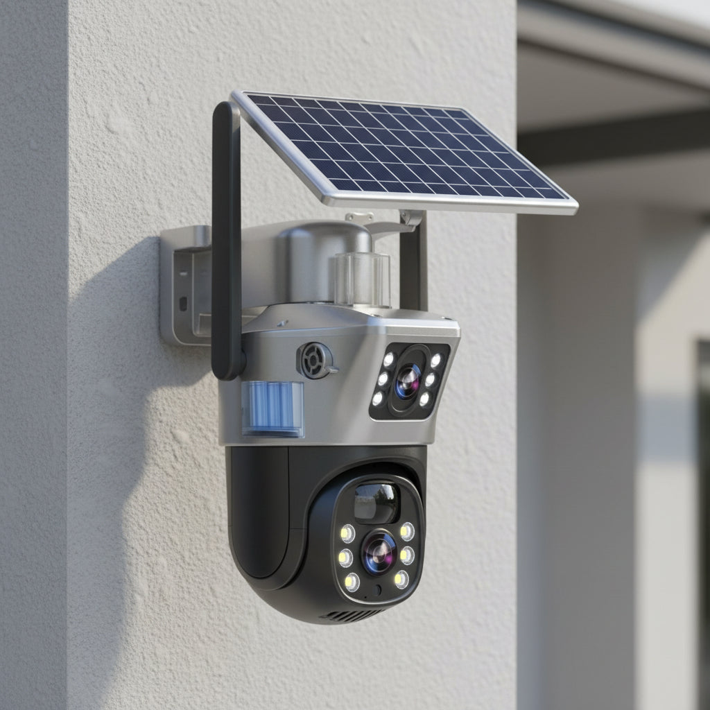 Solar-Powered 4K Home Guardian Camera with 360° View