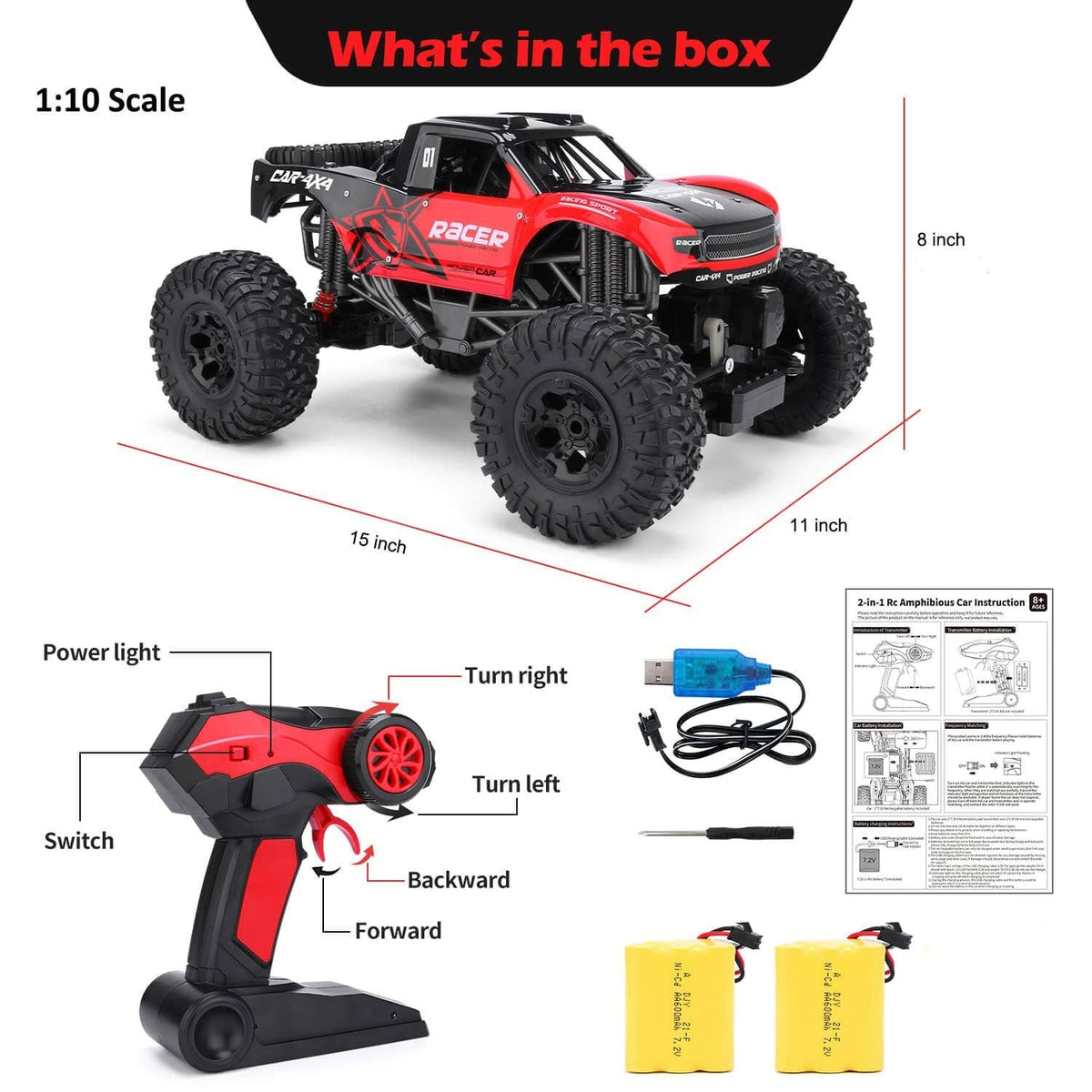 Rugged Rover | All-Terrain Remote Control Vehicle for Land and Water