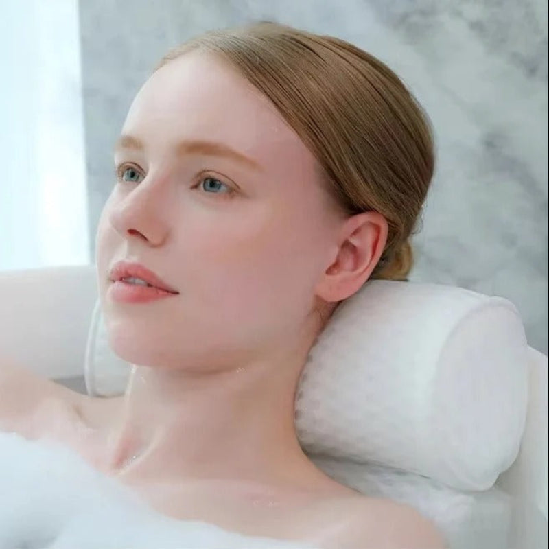 Luxury Spa Bath Pillow for Neck and Head Comfort