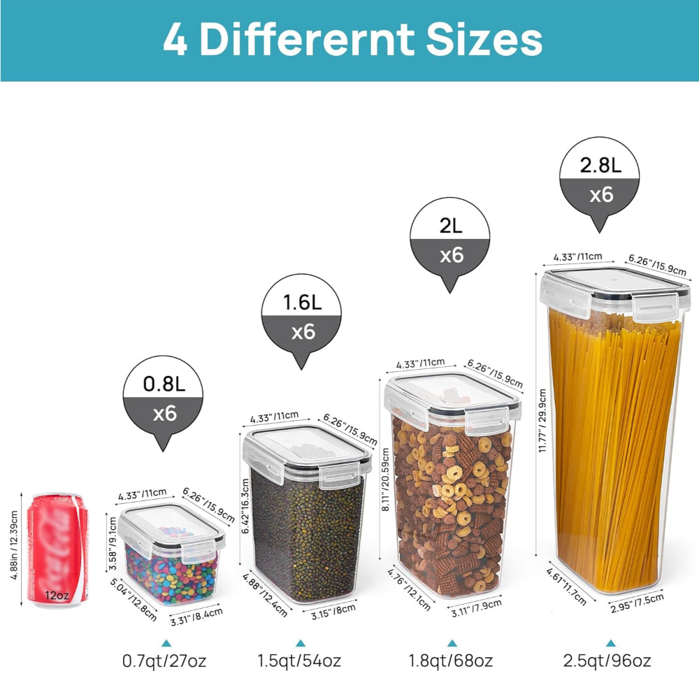 Stackable Airtight Food Storage Set for Organized Freshness