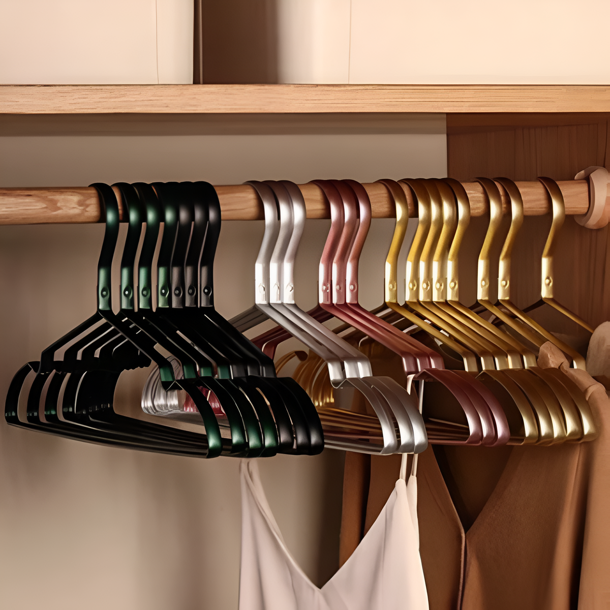Space-Saving Hangers for Effortless Elegance