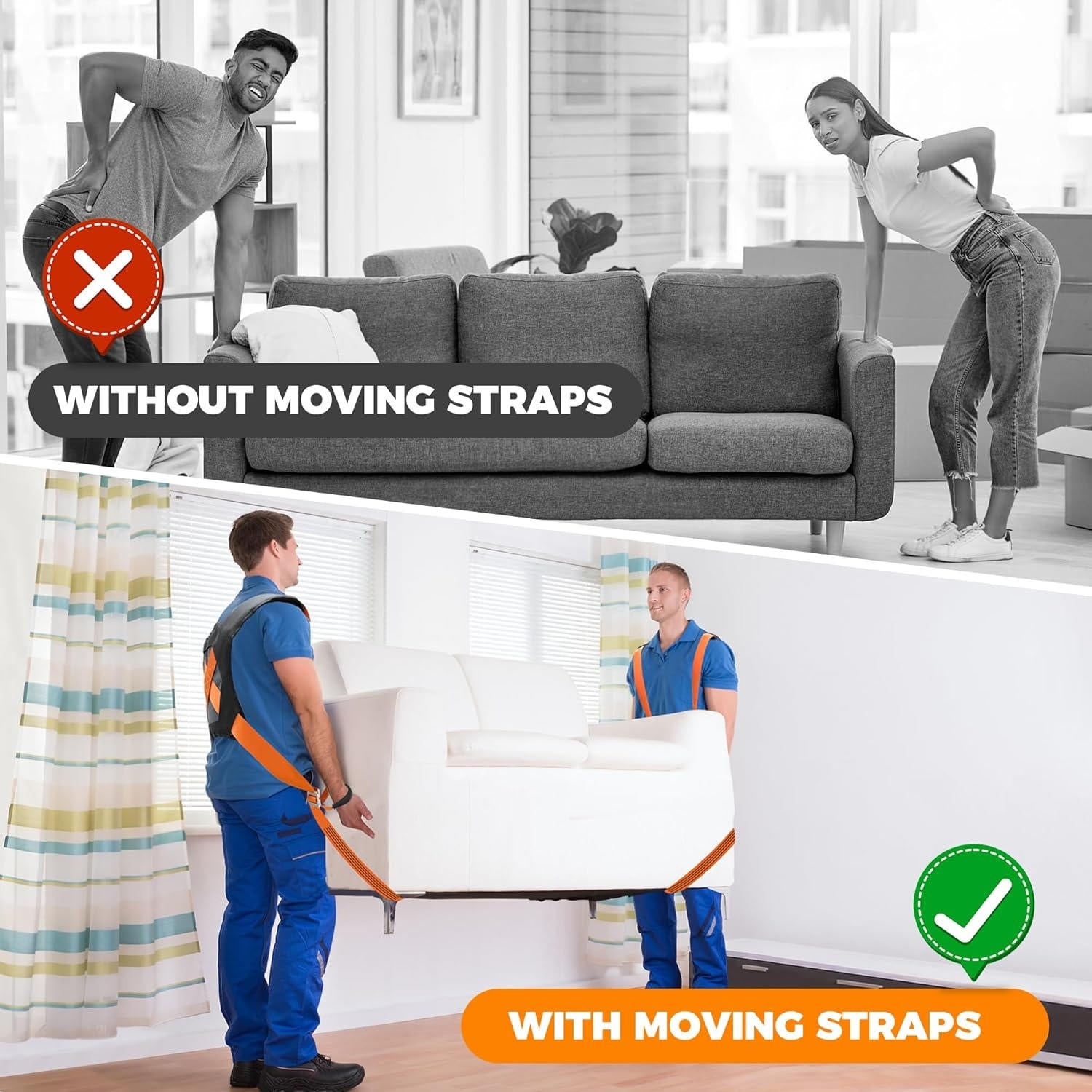 Dynamic Lifting Straps for Effortless Moves