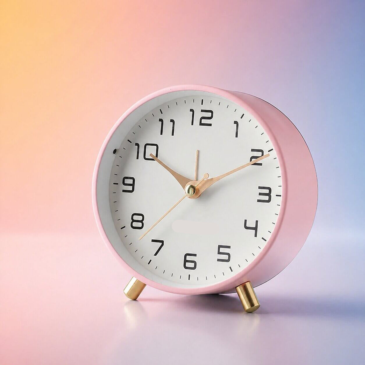 Stylish Battery-Operated Desk Clock with Silent Sweep