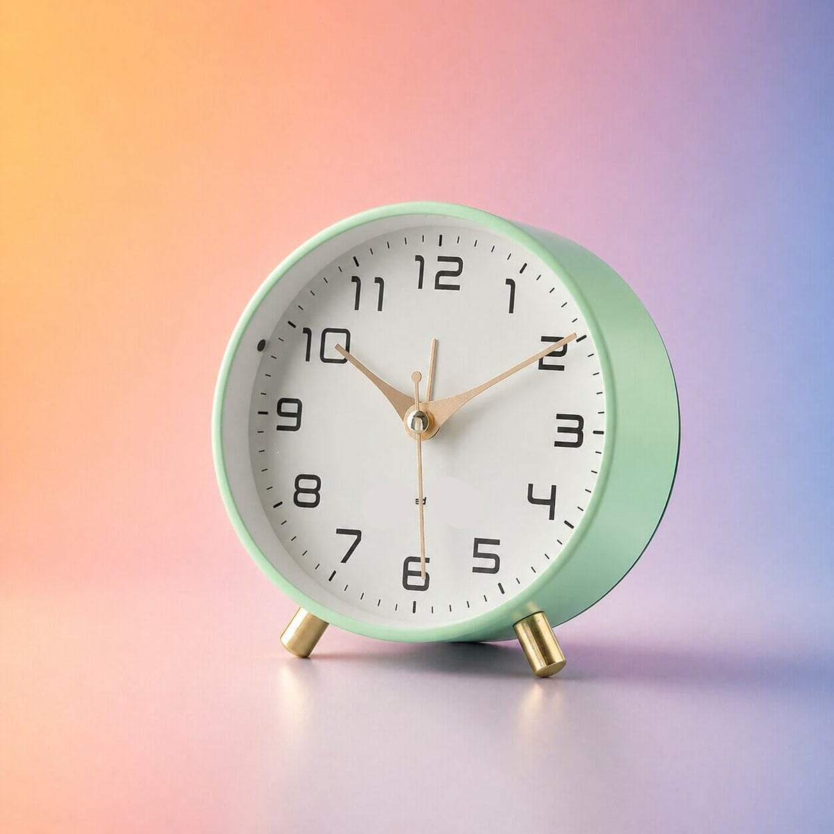 Stylish Battery-Operated Desk Clock with Silent Sweep
