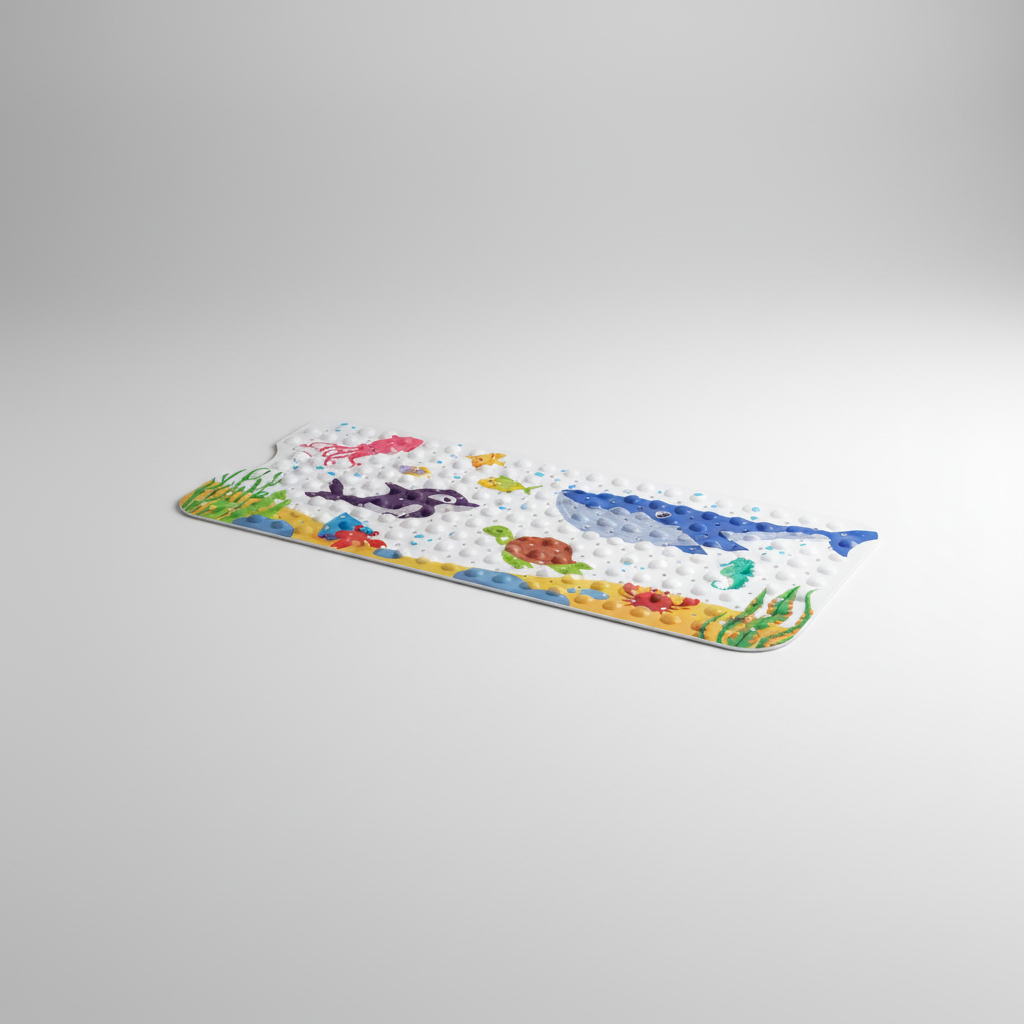 Non-slip Bath Mat with Suction Cups - Safety Enhancer