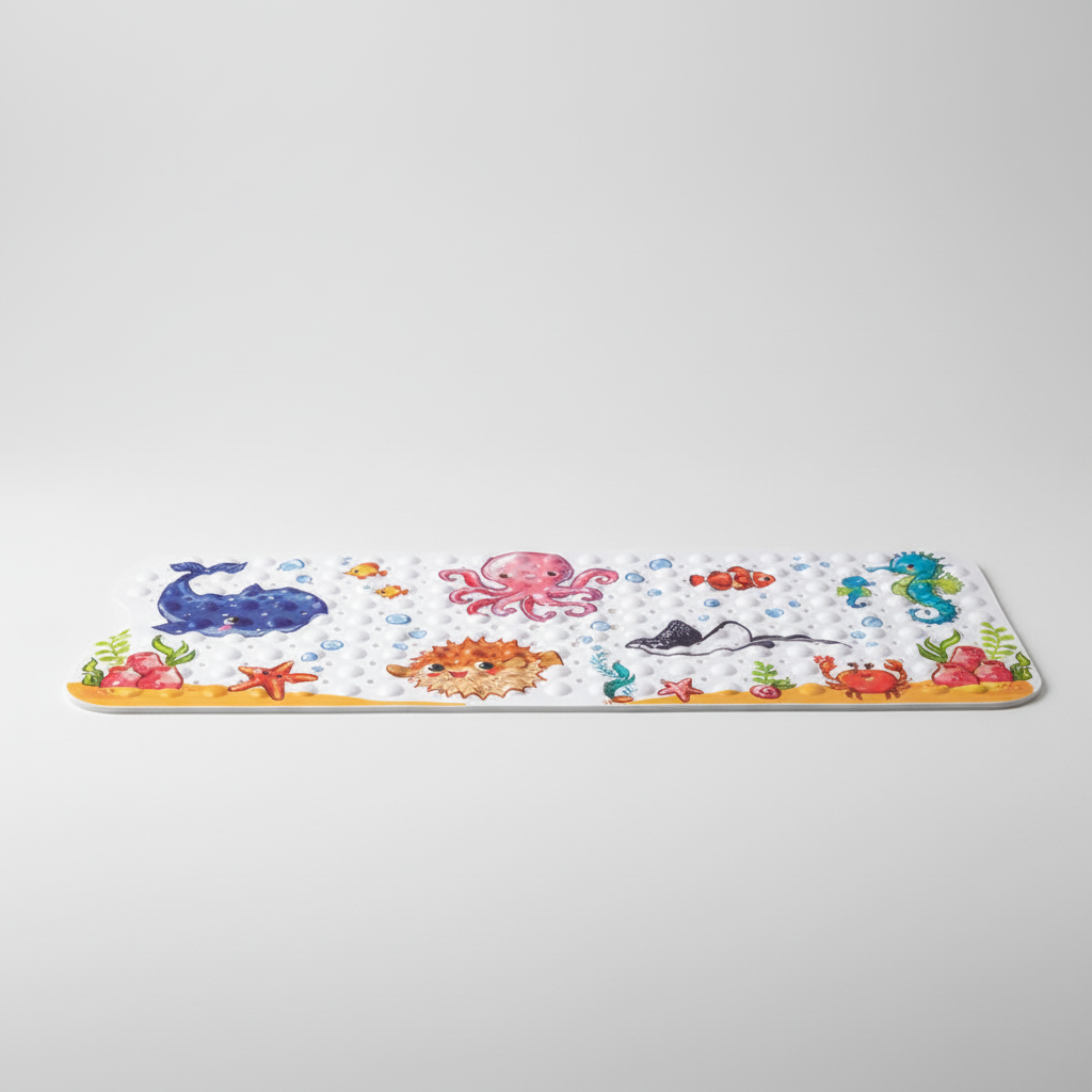 Non-slip Bath Mat with Suction Cups - Safety Enhancer
