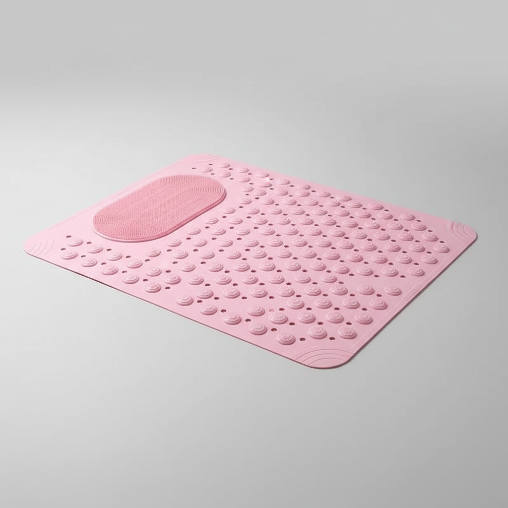 Non-Slip Shower Mat in PVC - Aqua Grip Design