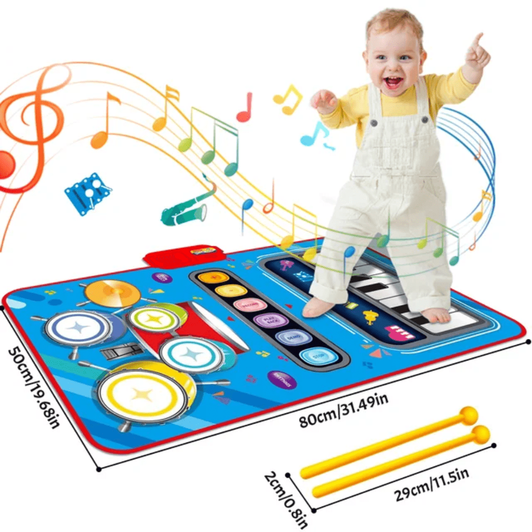 MelodyMates - Engaging Musical Activity Mat with 5 Sound Options