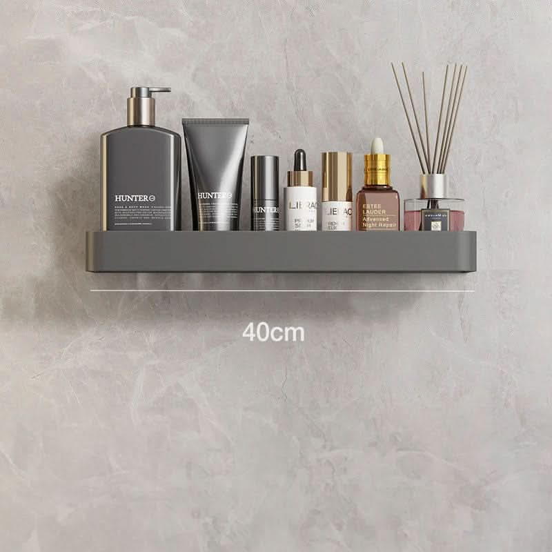 Sleek Wall-Mounted Organizer with Towel Rack for Bathrooms
