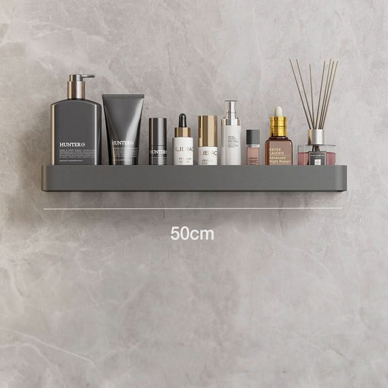 Sleek Wall-Mounted Organizer with Towel Rack for Bathrooms