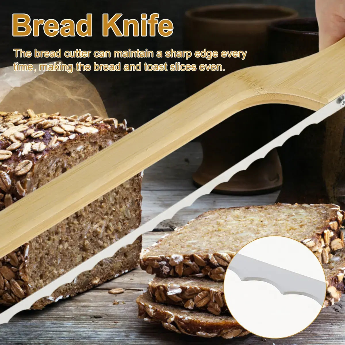 MasterCut Bread Slicer | Ergonomic Knife for Perfect Slices