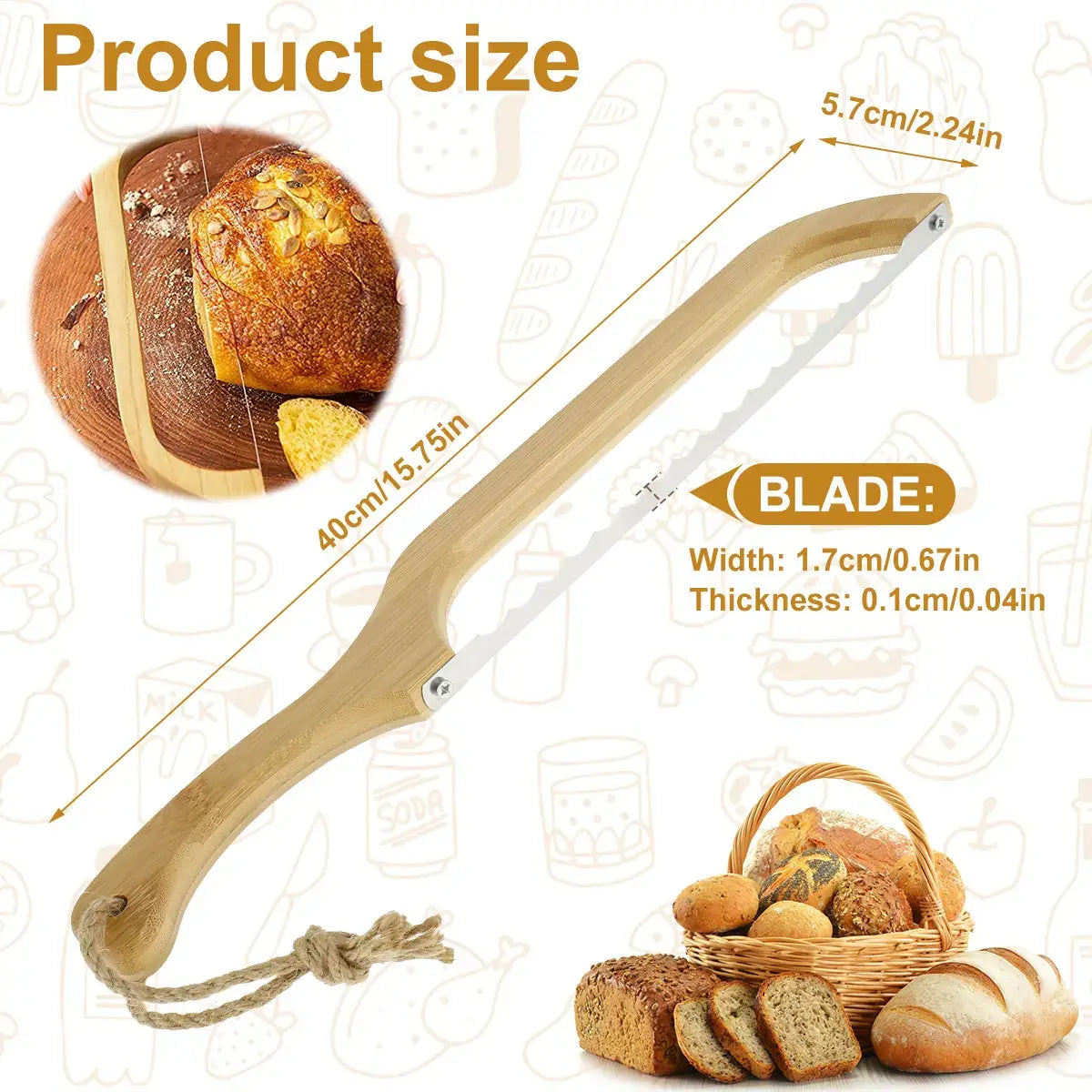 MasterCut Bread Slicer | Ergonomic Knife for Perfect Slices