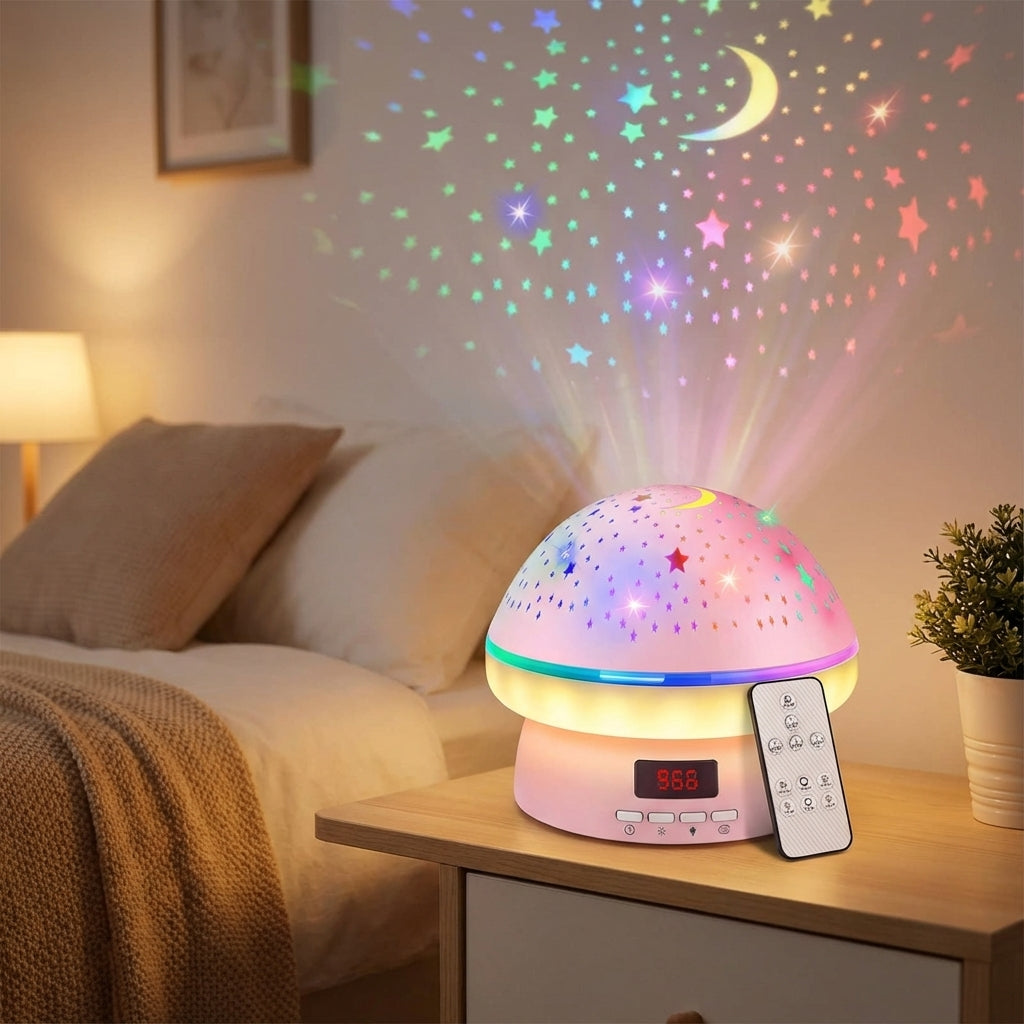 Celestial Dreamer | Ambient Star Projector Lamp with Color Options