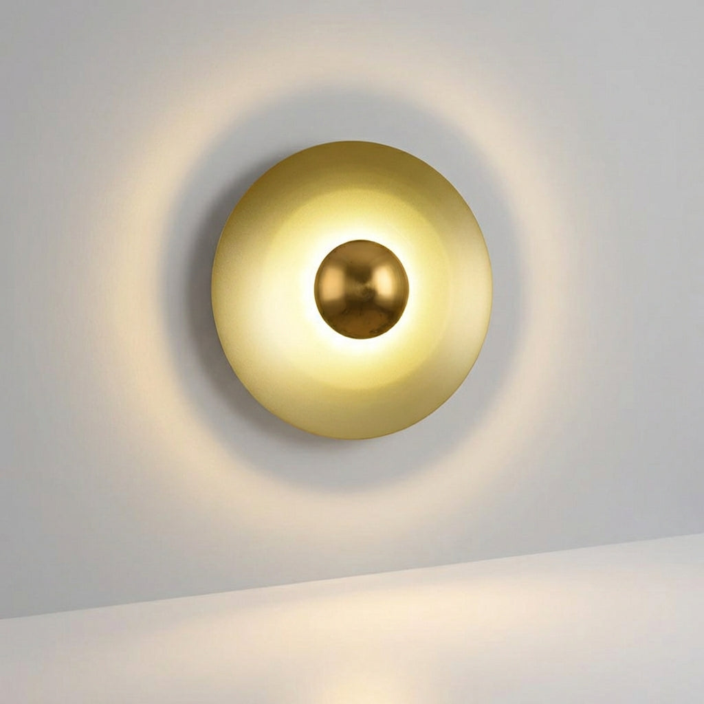 LuxeGlow | Elegant Round LED Wall Fixture for Inviting Spaces