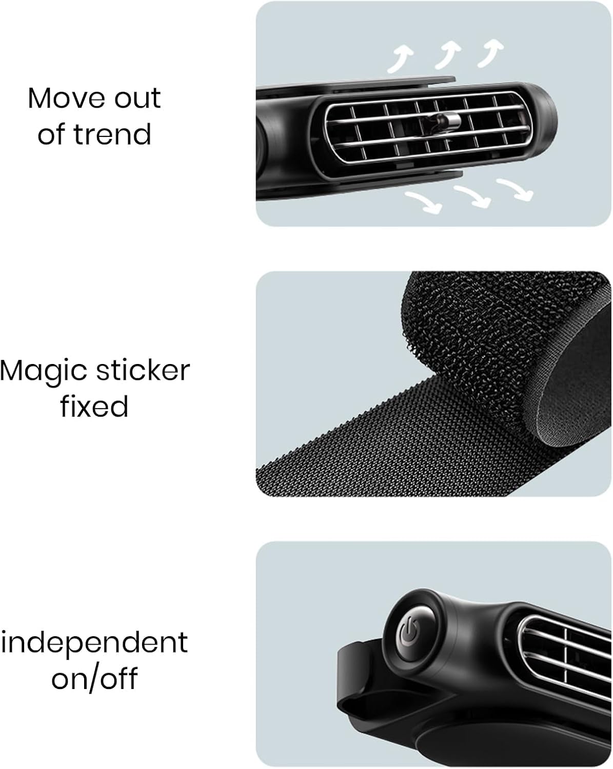 ChillWave | Bladeless USB Car Fan with Adjustable Speed & Headrest Mount