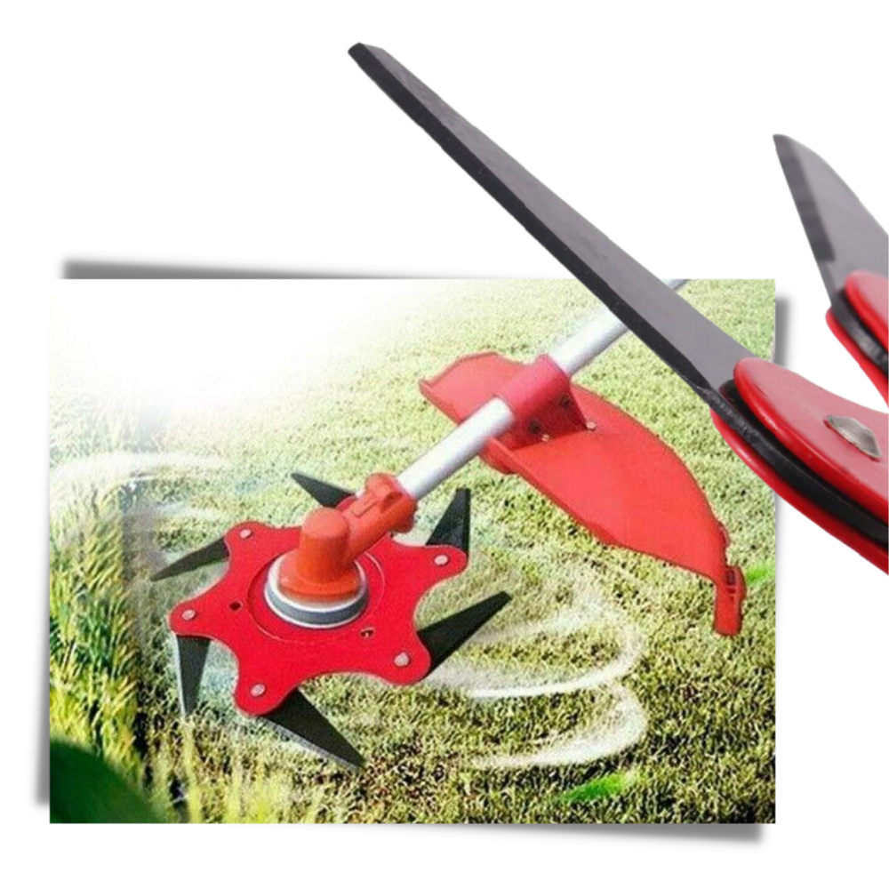 Premium Garden Trimmer Head with 6 Durable Steel Blades