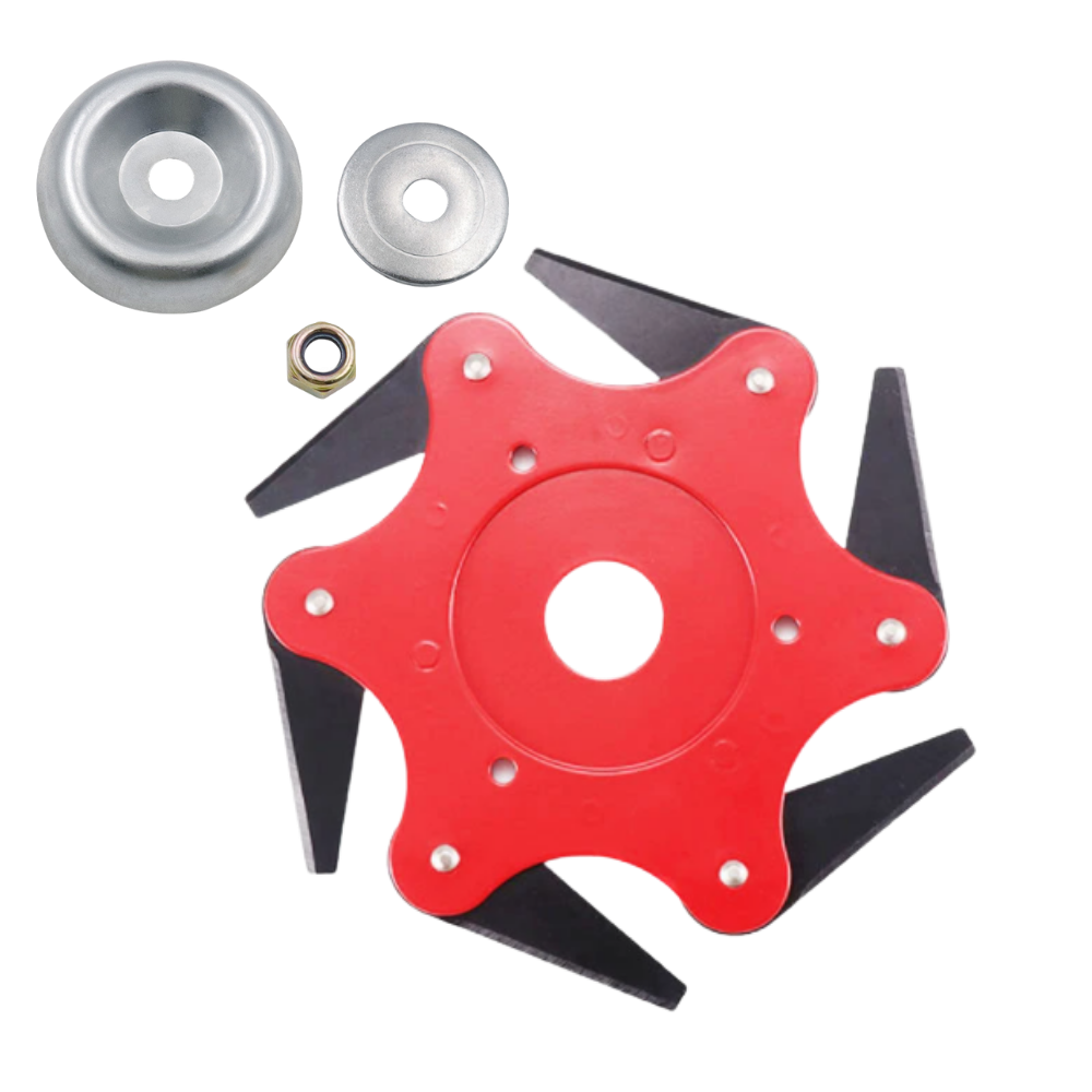 Premium Garden Trimmer Head with 6 Durable Steel Blades
