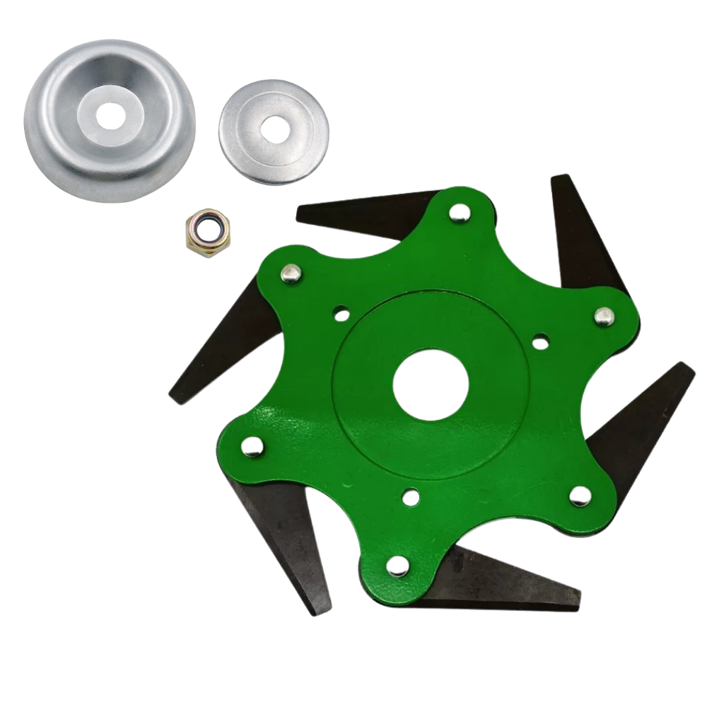 Premium Garden Trimmer Head with 6 Durable Steel Blades