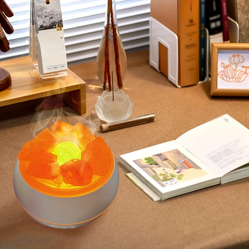 Tranquil Glow: 3-in-1 Himalayan Salt Lamp and Diffuser