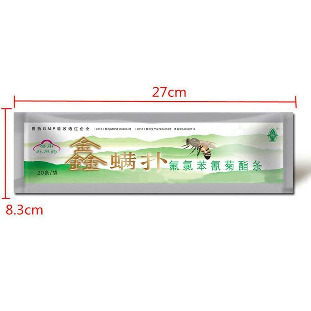 20-Pack of EcoGuard Mite Control Strips for Beekeeping