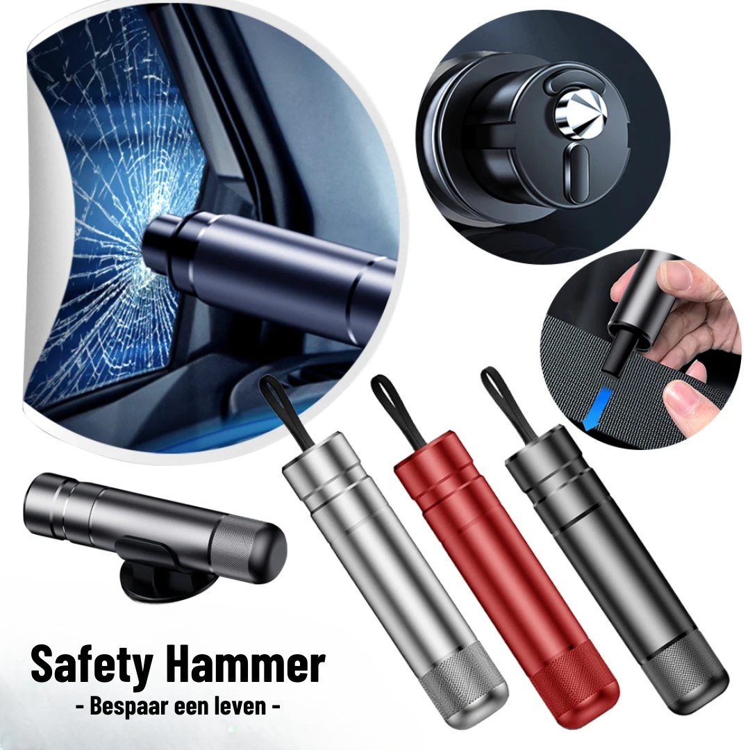 Rescue Hammer for Critical Situations - Vehicle Safe