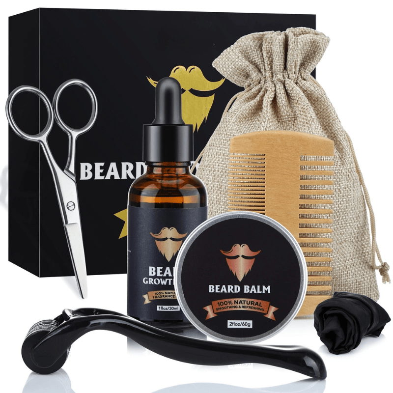 Ultimate Beard Growth Essentials Kit with Skin Stimulating Roller
