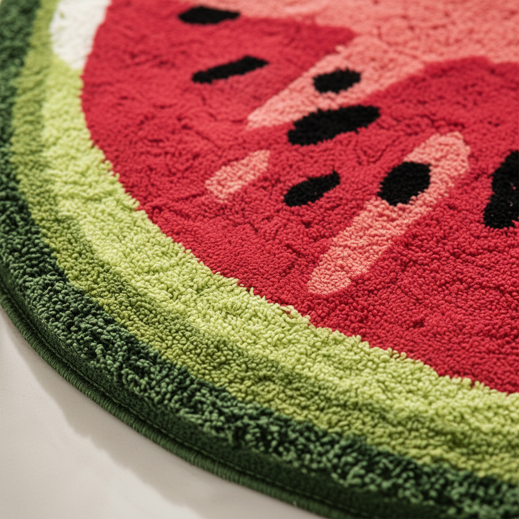 Fruit-Themed Bath Rug for Bathroom Decor
