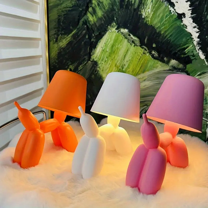 Charming Canine LED Table Lamp - USB Rechargeable & Touch Control