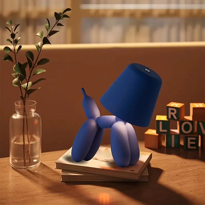 Charming Canine LED Table Lamp - USB Rechargeable & Touch Control