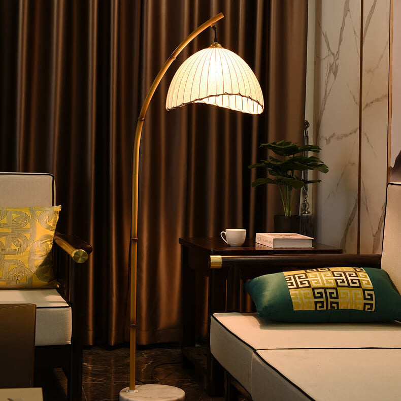 EcoLume | Stylish Modern Floor Lamp with Fabric Shade