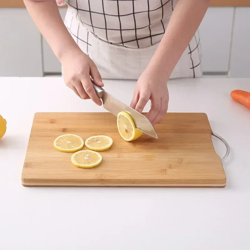 Eco-Friendly Chopping Board with Dual Surfaces and Grip Handle