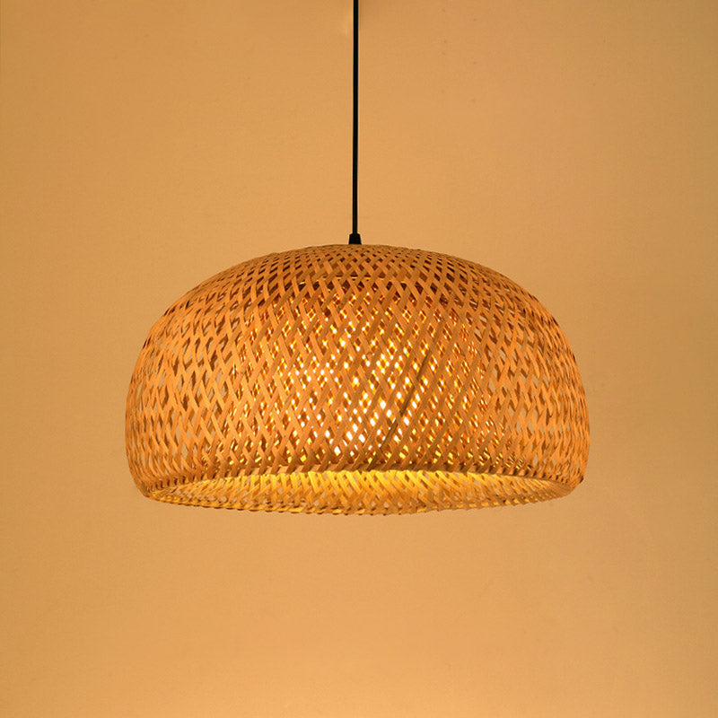 Adjustable Handwoven Bamboo Pendant Light for Elegant Spaces