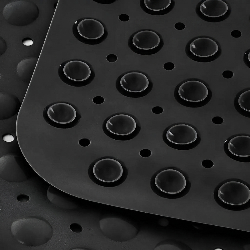 Slip-Resistant Bath Mat with Quick Drain Design