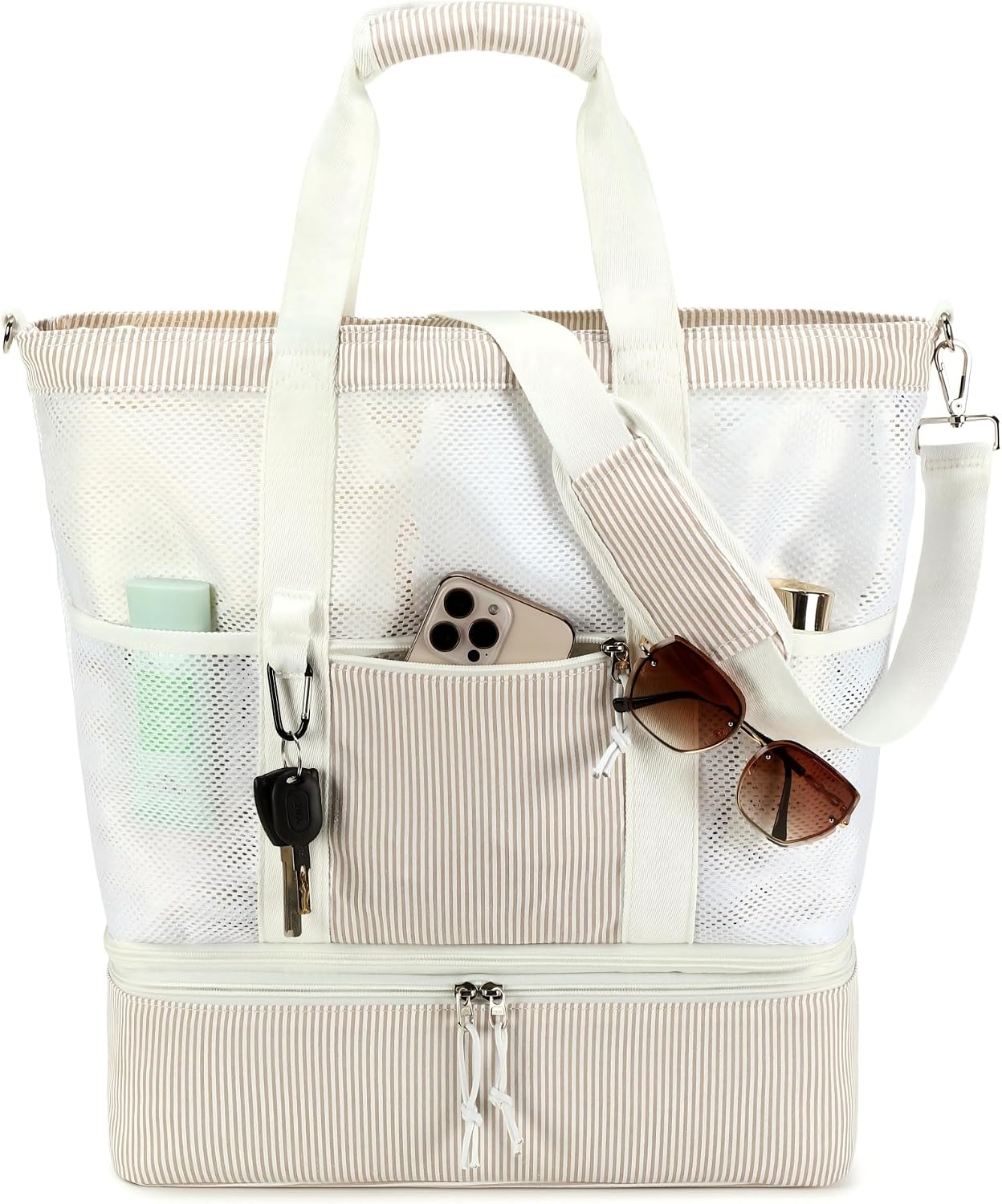 Versatile Summer Tote with Chilling Cooler Pocket