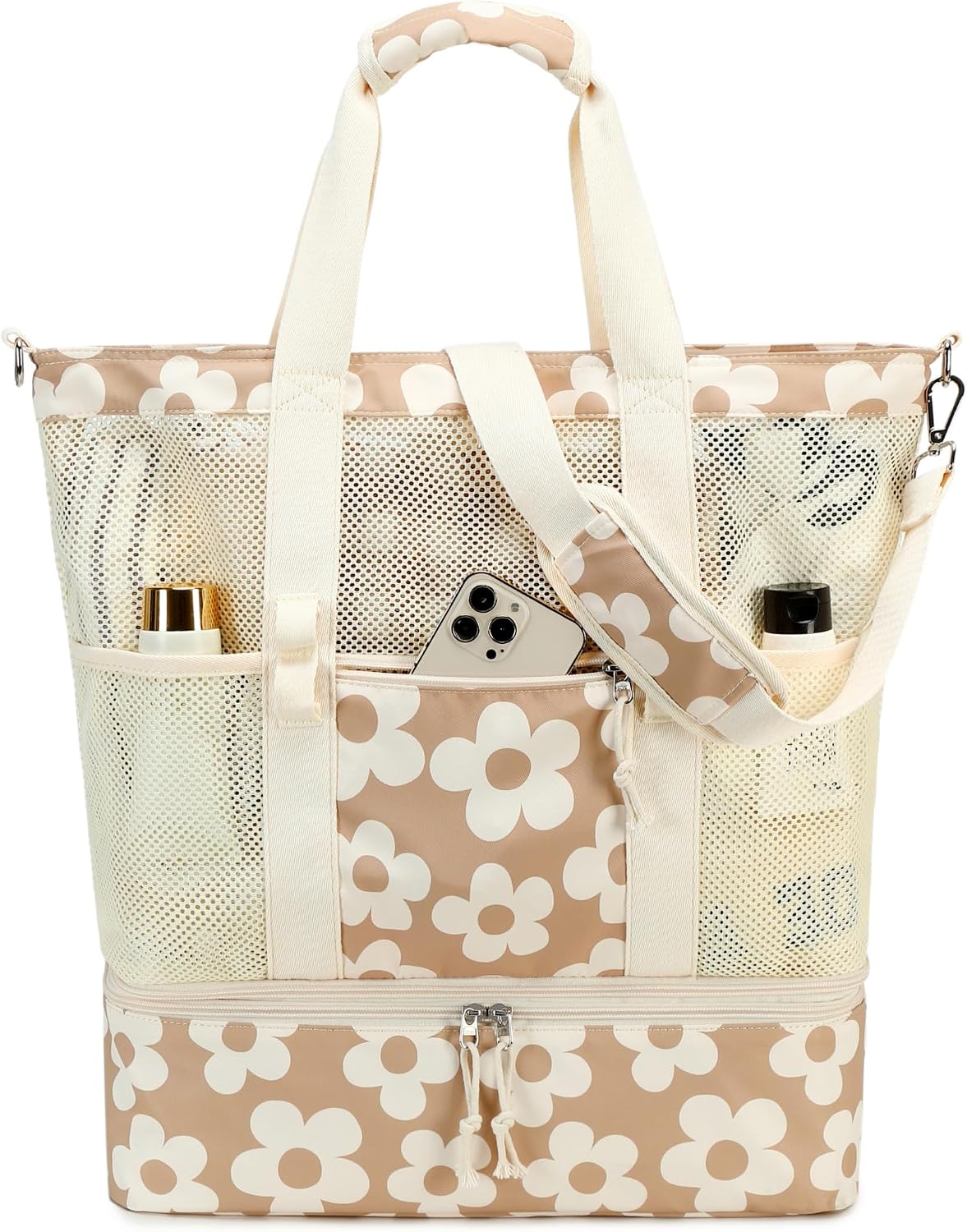 Versatile Summer Tote with Chilling Cooler Pocket