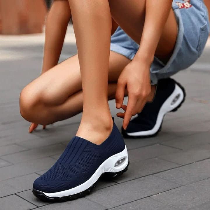 LuxeStride Women's Easy Slip-On Walking Sneakers