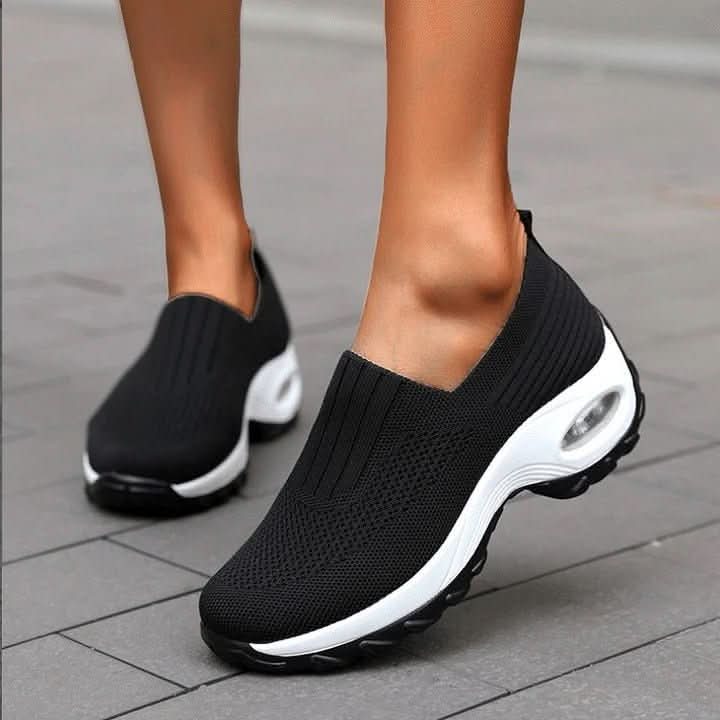LuxeStride Women's Easy Slip-On Walking Sneakers