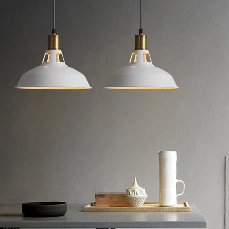 Elegant Steel Pendant Light with Minimalist Shade