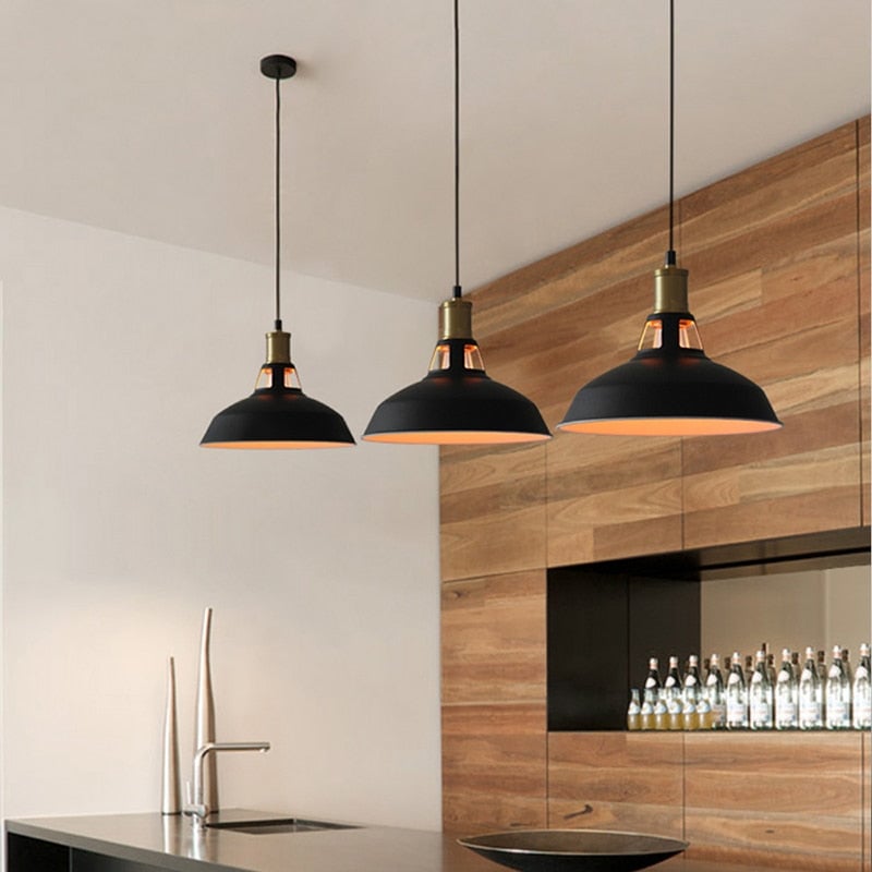 Elegant Steel Pendant Light with Minimalist Shade