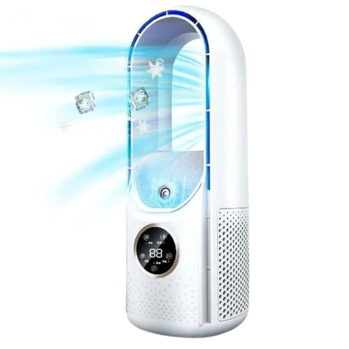 Compact Bladeless Air Cooler – Whisper-Quiet 3-Speed Comfort