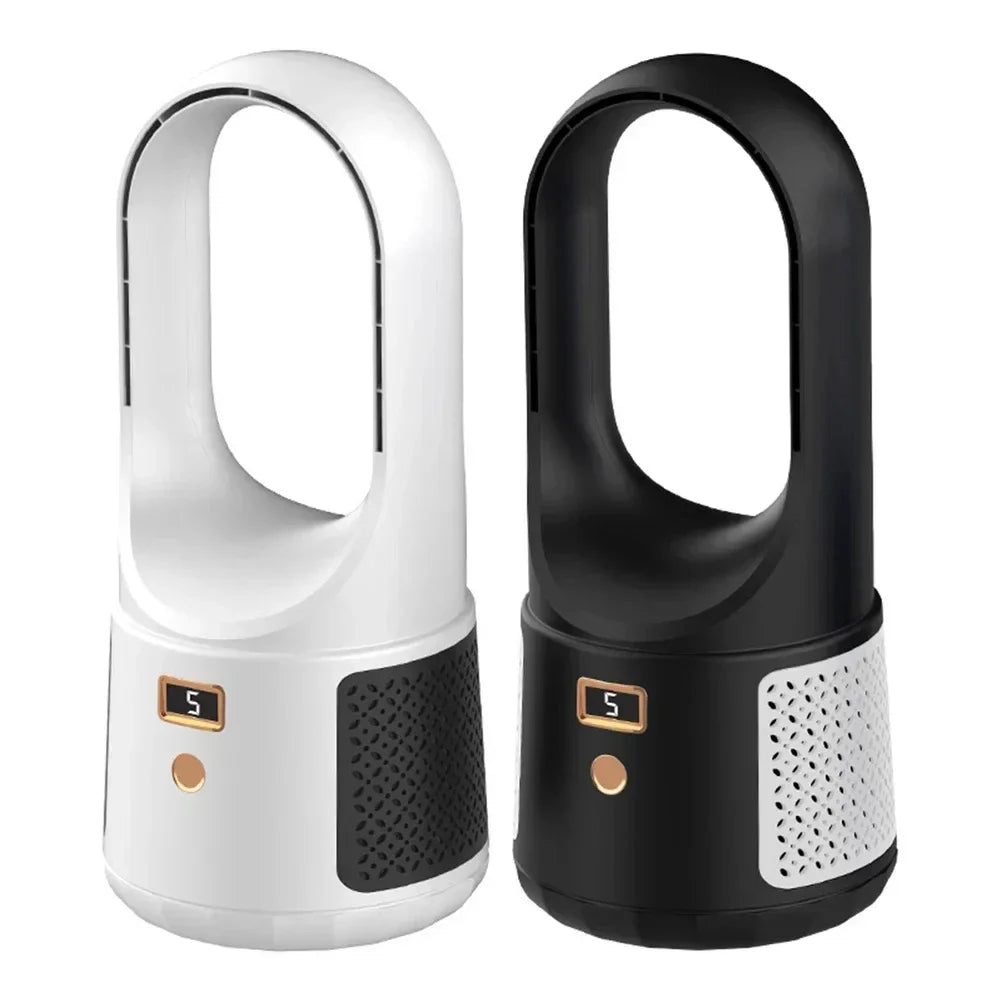 Cordless Bladeless Desk Fan with 6 Adjustable Speeds