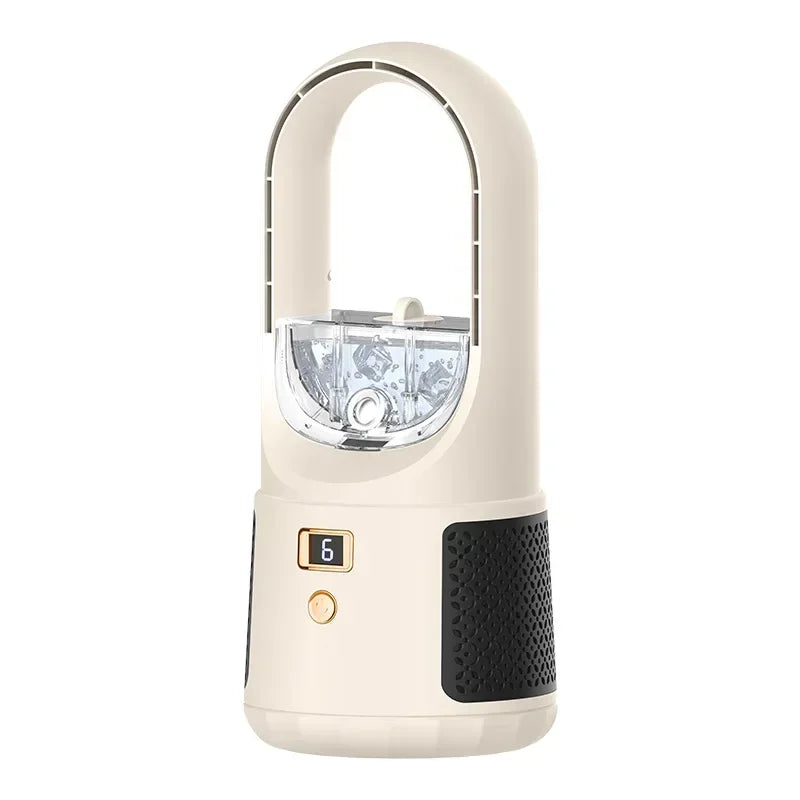 Cordless Bladeless Desk Fan with 6 Adjustable Speeds