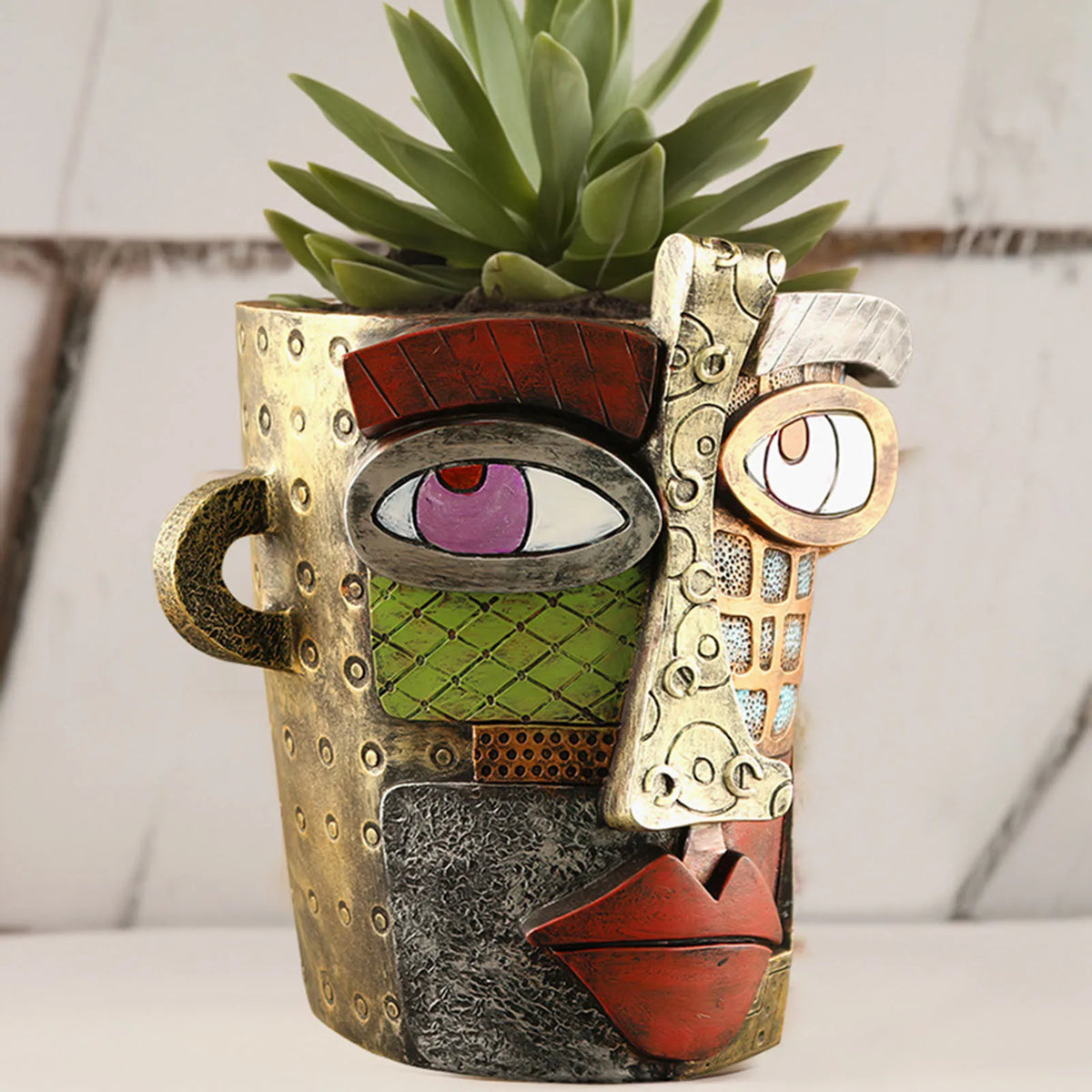 Abstract Art Plant Pot Ornaments - Stylish Home Decor