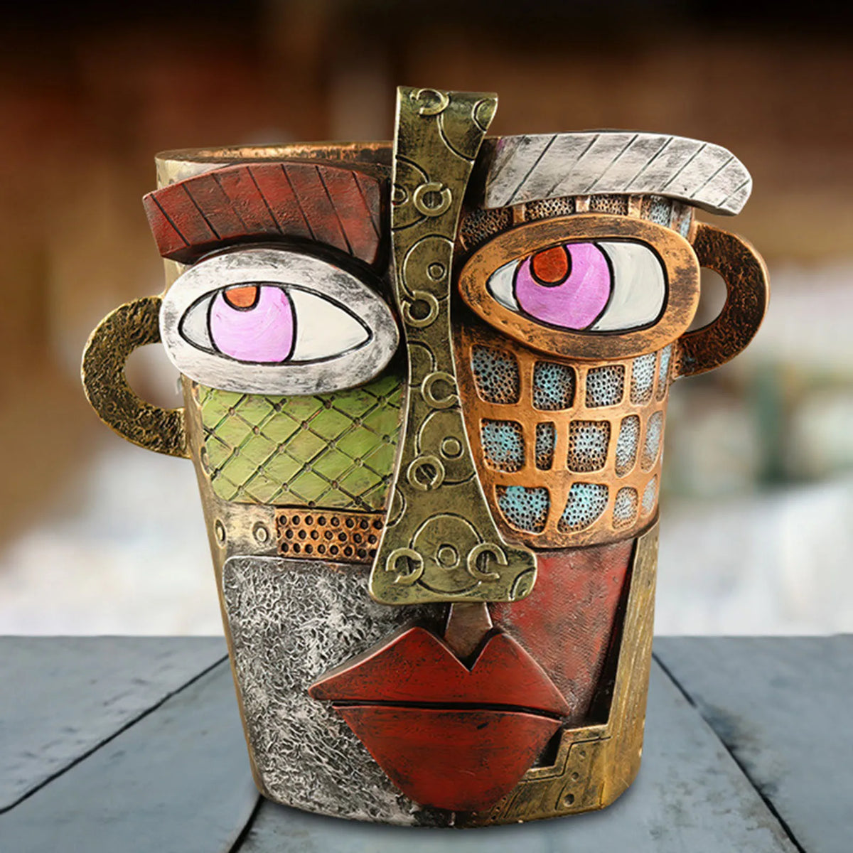 Abstract Art Plant Pot Ornaments - Stylish Home Decor